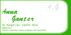 anna ganter business card